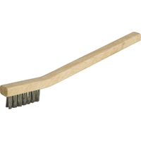 Small Cleaning Industrial-Duty Scratch Brush, Stainless Steel, 3 x 7 Wire Rows, 7-3/4" Long Les Fournitures Industrielles Méga