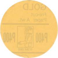 Gold Hookit Disc, 3" Dia., P400 Grit, Aluminum Oxide, C-Weight Les Fournitures Industrielles Méga
