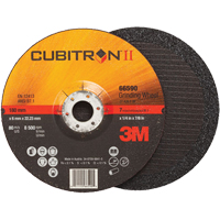 Meules &agrave; moyeu d&eacute;port&eacute; Cubitron II, 4" x 1/4", Arbre 3/8", Type 27 Les Fournitures Industrielles Méga