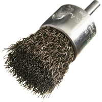 Crimped Wire End Brush, 1/2", 0.005" Fill, 1/4" Shank Les Fournitures Industrielles Méga