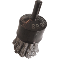 Knotted Wire End Brushes, 1" Dia., 0.014" Wire Dia., 1/4" Shank Les Fournitures Industrielles Méga