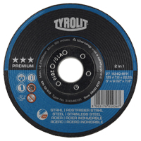 Grinding Wheel, 4-1/2" x 9/32", 7/8" Arbor, Type 27 Les Fournitures Industrielles Méga