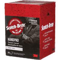 Scotch-Brite 7447 Hand Pads, Aluminum Oxide, 9" x 6", Very Fine Grit Les Fournitures Industrielles Méga