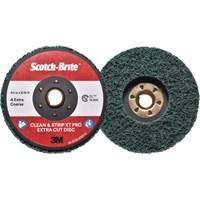 Disque extra coupe  Clean and Strip  XT Pro Scotch-Brite, 4-1/2" dia., Grain Extra grossier, Oxyde d'aluminium Les Fournitures Industrielles Méga