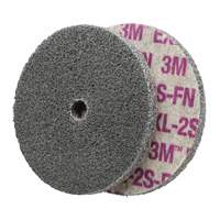 Scotch-Brite EXL Unitized Wheel, 6" x 1/4", 1/4" Arbor, Fine Grit, Aluminum Oxide/Ceramic/Zirconium Les Fournitures Industrielles Méga