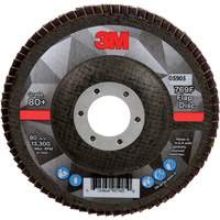 769F Quick Change Flap Disc, 4-1/2" x 7/8", Type 27, 80+ Grit, Ceramic Les Fournitures Industrielles Méga