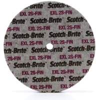 Scotch-Brite EXL Unitized Wheel, 6" x 1/4", 1/4" Arbor, Fine Grit, Silicon Carbide Les Fournitures Industrielles Méga
