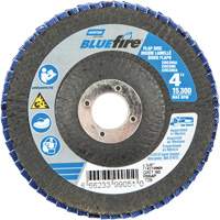 R884P BlueFire&reg; Conical Flap Disc, 4" x 5/8", Type 29, P60 Grit, Zirconia Alumina Les Fournitures Industrielles Méga