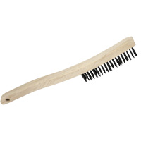 3LH Hand Scratch Brush, Carbon Steel, 3 x 19 Wire Rows, 13-3/4" Long Les Fournitures Industrielles Méga