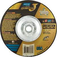 Quantum3 SG Saucer Wheel, 7" x 1/4", 5/8"-11 Arbor, Ceramic Alumina, Type 28 Les Fournitures Industrielles Méga