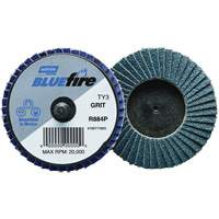 BlueFire&reg; R884P Plastic Flat Mini Flap Disc, 2" x Type 27, P80 Grit, Zirconia Alumina Les Fournitures Industrielles Méga