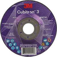 Cubitron 3 Cut & Grind Wheel, 4-1/2" x 5/32", 7/8" Arbor, Type T27, 36+ Grit, Ceramic Les Fournitures Industrielles Méga