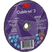 Cubitron 3 Cut-Off Wheel, 4" x 1/8", 3/8" Arbor, Type T1, Ceramic, 21000 RPM Les Fournitures Industrielles Méga