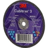 Cubitron 3 Cut-Off Wheel, 3" x 0.035", 1/4" Arbor, Type T1, Ceramic, 21000 RPM Les Fournitures Industrielles Méga