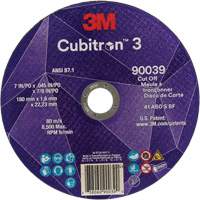 Cubitron 3 Cut-Off Wheel, 7" x 0.09", 7/8" Arbor, Type T27, Ceramic, 8500 RPM Les Fournitures Industrielles Méga