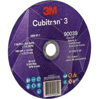 Cubitron 3 Cut-Off Wheel, 7" x 0.09", 7/8" Arbor, Type T27, Ceramic, 8500 RPM Les Fournitures Industrielles Méga