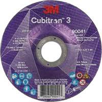 Cubitron 3 Cut-Off Wheel, 4-1/2" x 0.045", 7/8" Arbor, Type T27, Ceramic, 13300 RPM Les Fournitures Industrielles Méga