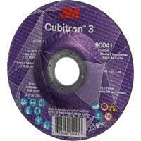 Cubitron 3 Cut-Off Wheel, 4-1/2" x 0.045", 7/8" Arbor, Type T27, Ceramic, 13300 RPM Les Fournitures Industrielles Méga