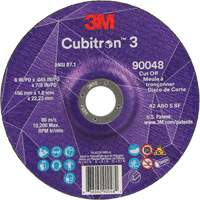 Meule &agrave; tronçonner Cubitron 3, 6" x 0,045", Arbre de 7/8", Type T27, C&eacute;ramique, 10 200 Tr/min Les Fournitures Industrielles Méga