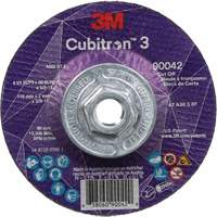 Cubitron 3 Cut-Off Wheel, 4-1/2" x 0.09", 5/8"-11 Arbor, Type T27, Ceramic, 13300 RPM Les Fournitures Industrielles Méga