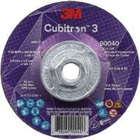 Cubitron 3 Cut-Off Wheel, 4-1/2" x 0.045", 5/8"-11 Arbor, Type T27, Ceramic, 13300 RPM Les Fournitures Industrielles Méga