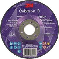 Meule a moyeu d&eacute;port&eacute; Cubitron 3, 5" x 1/4", Arbre 7/8", C&eacute;ramique, Type T27 Les Fournitures Industrielles Méga