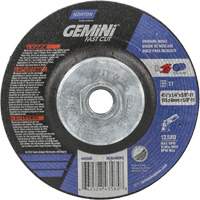 Meule Gemini, 4-1/2" x 1/4", Arbre 5/8"-11, Oxyde d'aluminium, Type 27 Les Fournitures Industrielles Méga