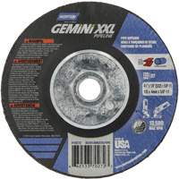 Disque combin&eacute; de meulage et tronçonnage Gemini XXL, 4-1/2" x 1/8", Arbre de 5/8"-11, Type 27, Oxyde d'aluminium Les Fournitures Industrielles Méga