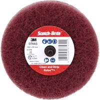 Scotch-Brite Roloc Plus General Purpose Scuffing Wheel, 4" Dia. Les Fournitures Industrielles Méga