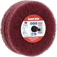 Scotch-Brite Roloc Plus General Purpose Scuffing Wheel, 4" Dia. Les Fournitures Industrielles Méga