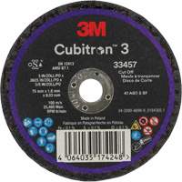 Meule &agrave; tronçonner Cubitron 3, 3" x 0,063", Arbre de 3/8", C&eacute;ramique Les Fournitures Industrielles Méga
