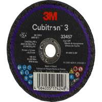 Meule &agrave; tronçonner Cubitron 3, 3" x 0,063", Arbre de 3/8", C&eacute;ramique Les Fournitures Industrielles Méga
