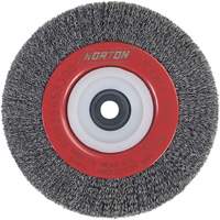 Roue d'&eacute;tabli sertie, 6" dia., Fils 0,014", Arbre 1/2"-2 Les Fournitures Industrielles Méga