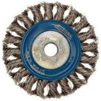 Roue compl&egrave;te de c&acirc;ble de torsion, Dia. 5", Fils 0,02", Arbre 5/8"-11, Acier inoxydable Les Fournitures Industrielles Méga