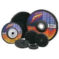 Disques non tiss&eacute;s &agrave; remplacement rapide pour d&eacute;capage Bear-Tex, 2" dia., Grain Extra grossier, Carbure de silicium Les Fournitures Industrielles Méga