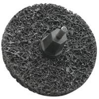 Disques non tiss&eacute;s &agrave; remplacement rapide pour d&eacute;capage Bear-Tex, 3" dia., Grain Extra grossier, Carbure de silicium Les Fournitures Industrielles Méga