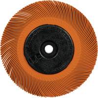 Brosse radiale en soies de pr&eacute;cision type C PN-RB avec adaptateur Scotch-Brite , C&eacute;ramique, Grain 80+, 6" dia. Les Fournitures Industrielles Méga