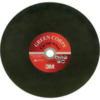 Disque &agrave; tronçonner Green Corps, 13-9/10" x 0,118", Arbre de 1", C&eacute;ramique, 20 000 Tr/min Les Fournitures Industrielles Méga
