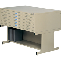 Classeurs en acier pour plans, 5 Tiroirs, 40-3/8" la x 29-3/8" p x 16-1/2" h Les Fournitures Industrielles Méga