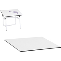 Dessus pour table &agrave; dessin r&eacute;glable Vista, 48" la x 3/4" h, Blanc Les Fournitures Industrielles Méga