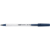 Bic&reg; Round Stic Ball Point Pen, Blue, 0.8 mm Les Fournitures Industrielles Méga