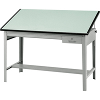 Base pour table &agrave; dessin de pr&eacute;cision, 56-3/8" la x Gris Les Fournitures Industrielles Méga