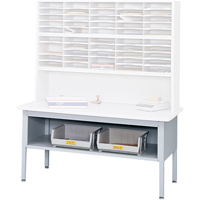 E-z Sort&reg; Mailroom Furniture-sorting Tables With Shelf-base Table With Shelf, 60" W x 28" D x 36" H, Laminate Les Fournitures Industrielles Méga