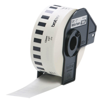 Tape Cartridge for P-touch&reg; Labeling System, 12 mm x 100', Black on White Les Fournitures Industrielles Méga