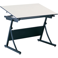 Table &agrave; dessin &agrave; hauteur r&eacute;glable PlanMaster, 43" la x 29-1/2" - 37-1/2" h, Noir Les Fournitures Industrielles Méga