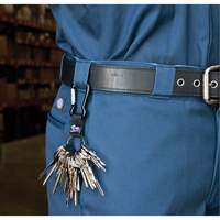 Porte-cl&eacute;s &agrave; mousqueton, M&eacute;tal en alliage de zinc, C&acirc;ble 4-1/2", Fixation Mousqueton Les Fournitures Industrielles Méga