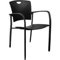 Chaises empilables MaxX StaxX, Polypropyl&egrave;ne, Hauteur 17-1/4", Capacit&eacute; 275 lb, Noir Les Fournitures Industrielles Méga