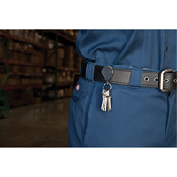 Anneaux &agrave; cl&eacute;s r&eacute;tractables Mini-Bak, Plastique, C&acirc;ble 36", Fixation Agrafe de ceinture Les Fournitures Industrielles Méga