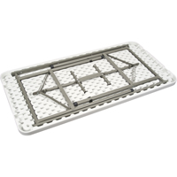 Table pliante, Rectangulaire, 48" l x 24" la, Poly&eacute;thyl&egrave;ne, Blanc Les Fournitures Industrielles Méga