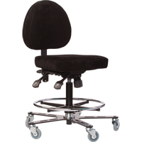 Si&egrave;ges ergonomiques pour le soudage TF180, Su&egrave;de, Noir, Capacit&eacute; 300 lb Les Fournitures Industrielles Méga